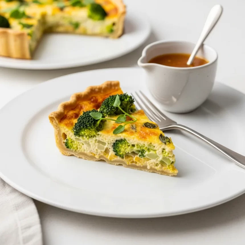 Deliciously Light: Crustless Broccoli & Cheddar Quiche Recipe