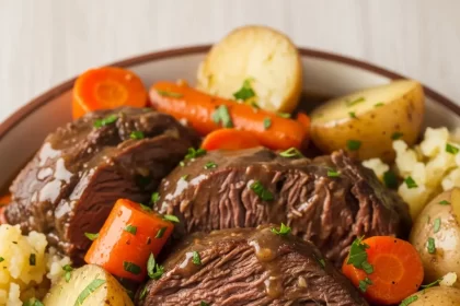 Hearty Slow Cooker Pot Roast with Tender Potatoes & Carrots