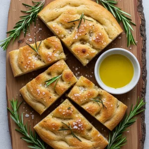 Golden Focaccia: Rosemary & Sea Salt Delight Unveiled
