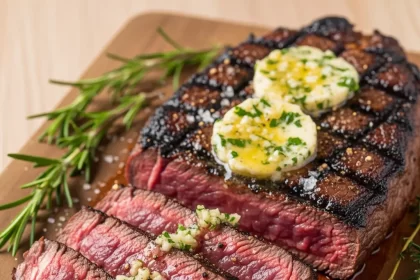 Savor the Flavor: Grilled Hanger Steak with Garlic Butter