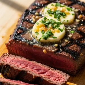 Savor the Flavor: Grilled Hanger Steak with Garlic Butter