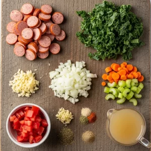 Hearty Spicy Chicken Sausage and Kale Soup Recipe Unveiled