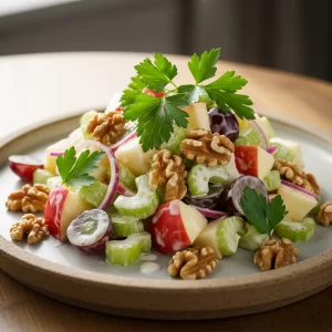 Revamp Your Waldorf: Nutritious Salad with Greek Yogurt Twist