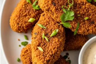 Crispy Vegan Southern “Chicken” Delight Made with Tofu