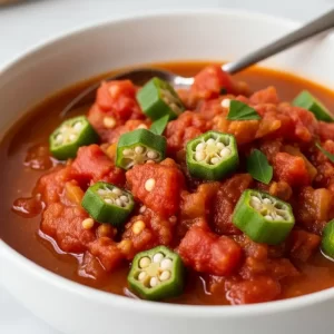 Hearty Southern Tomato & Okra Stew: A Taste of Tradition