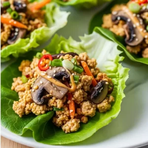 Fresh & Flavorful: Vegan Lettuce Wraps with Tofu & Mushrooms