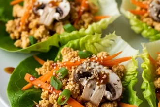 Fresh & Flavorful: Vegan Lettuce Wraps with Tofu & Mushrooms