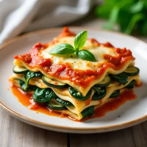 Zucchini & Spinach Vegetarian Lasagna: A Fresh Twist