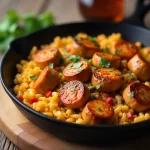 Spice Up Dinner: Cajun Chicken Sausage and Rice Skillet