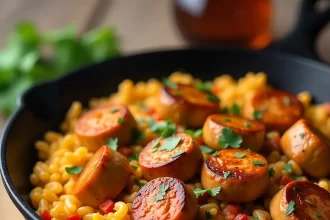 Spice Up Dinner: Cajun Chicken Sausage and Rice Skillet