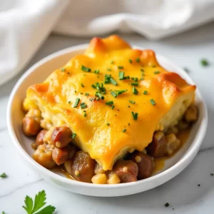 Ultimate Cheesy Scalloped Potatoes with Savory Beef Twist