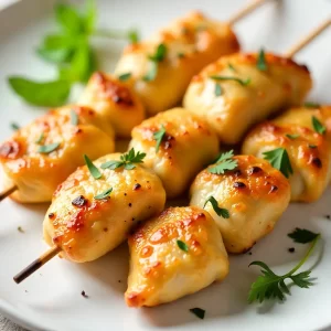Flavor-Packed Garlic Parmesan Chicken Skewers Recipe Guide