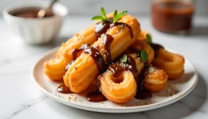 Crispy Homemade Churros with Decadent Chocolate Sauce