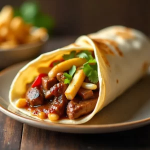 California Burrito Delight: Steak & Fries Wrapped Right