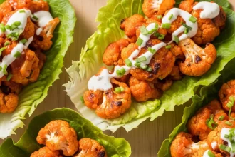 Spicy Buffalo Cauliflower Lettuce Wraps: A Flavorful Twist