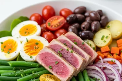 Refreshing Tuna Niçoise Salad: Wine-Free Dressing Delight