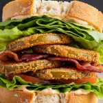 Crisp & Bold: Fried Green Tomato BLT with Beef Bacon Twist