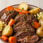 Hearty Slow Cooker Pot Roast with Tender Potatoes & Carrots