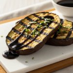 Savor Grilled Eggplant Steaks Drizzled with Balsamic Glaze