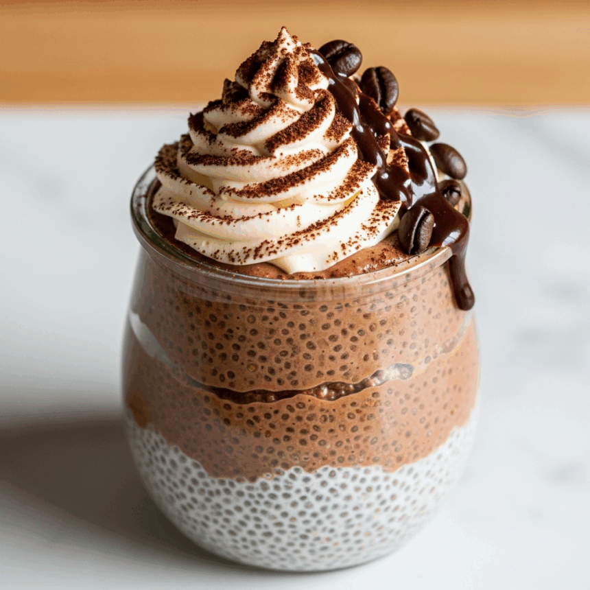 Energize Your Mornings: Mocha Chia Seed Pudding Delight