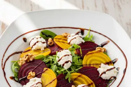 Brighten Your Plate: Roasted Beet Salad with Creamy Goat Cheese