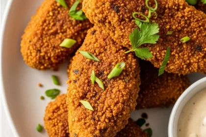 Crispy Vegan Southern “Chicken” Delight Made with Tofu