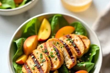 Savor Summer: Grilled Chicken Salad with Peach Dressing Bliss