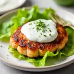 Savory Salmon Patties with Zesty Dill Yogurt Sauce Recipe