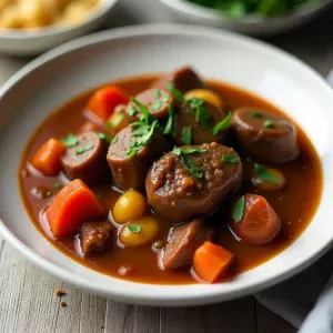 Rich & Cozy Slow Cooker Beef Bourguignon-No Wine Needed