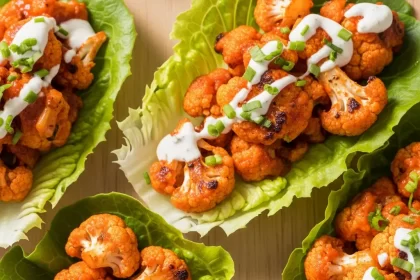 Spicy Buffalo Cauliflower Lettuce Wraps: A Flavorful Twist