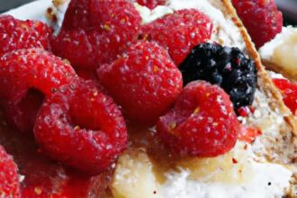 Sweet Meets Creamy: Ricotta & Berry Toast Drizzled with Honey