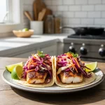 Flavor-Packed Blackened Cod Tacos with Zesty Spicy Slaw