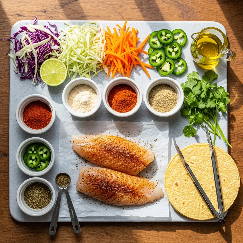 Flavor-Packed Blackened Cod Tacos with Zesty Spicy Slaw