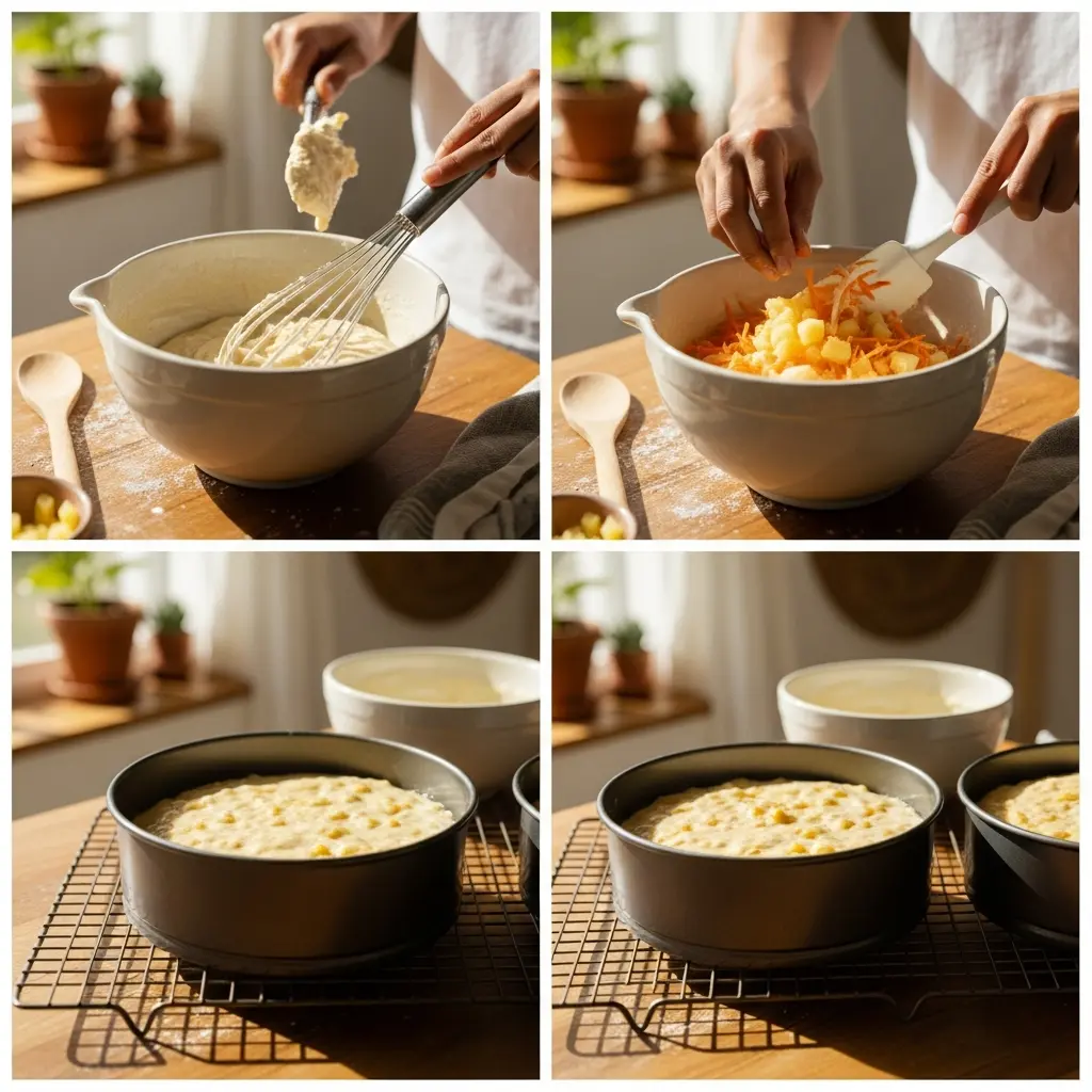 Tropical Twist: Carrot Cake with Pineapple and Pecans Delight