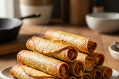 Crispy Baked Chicken Taquitos with Zesty Salsa Delight