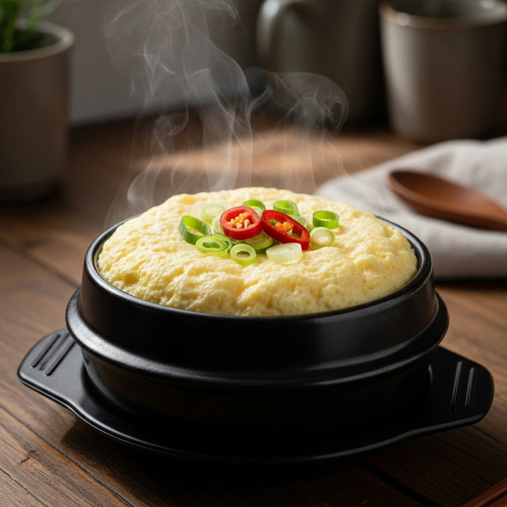 Fluffy Korean Steamed Egg Pot: Gyeran Jjim Unveiled