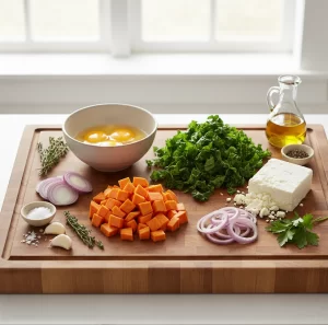 Bright Mornings: Sweet Potato & Kale Frittata Delight