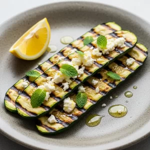Savor Summer: Grilled Zucchini with Feta and Fresh Mint