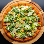 Crunchy Viral Chicken Crust Caesar Salad Pizza: A Flavor Twist