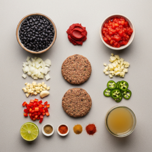 Hearty Vegan Black Bean Burger Chili: A Flavor-Packed Feast