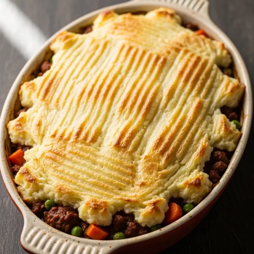Hearty Traditional Beef Cottage Pie: A Classic Comfort Dish