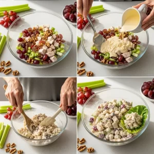 Refreshing Chicken Salad with Grapes and Crunchy Walnuts