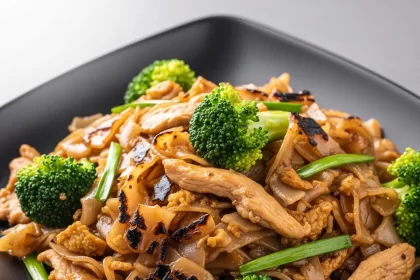 Savory Pad See Ew with Chicken and Broccoli Delight
