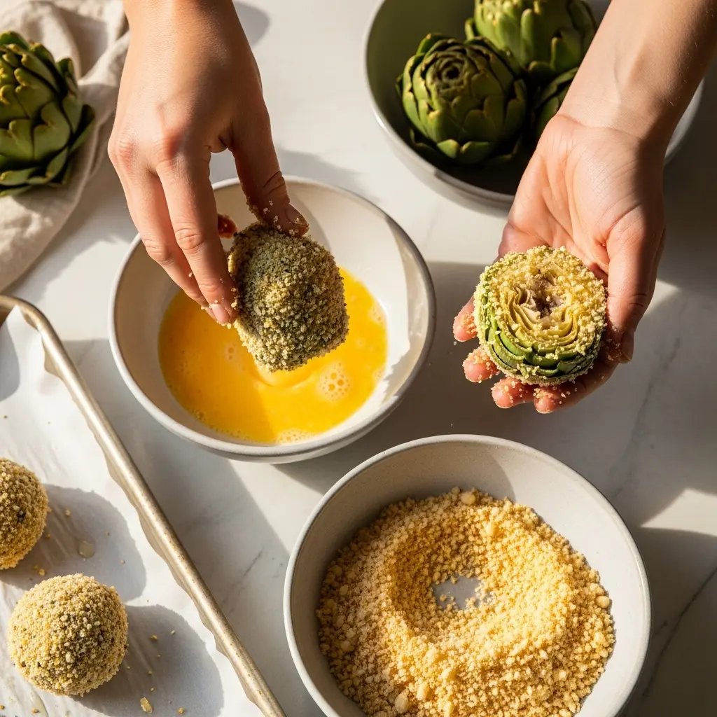 Golden Baked Artichoke Hearts with Savory Parmesan Bliss