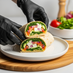 Fresh Mediterranean Veggie Wrap with Tangy Feta Flair