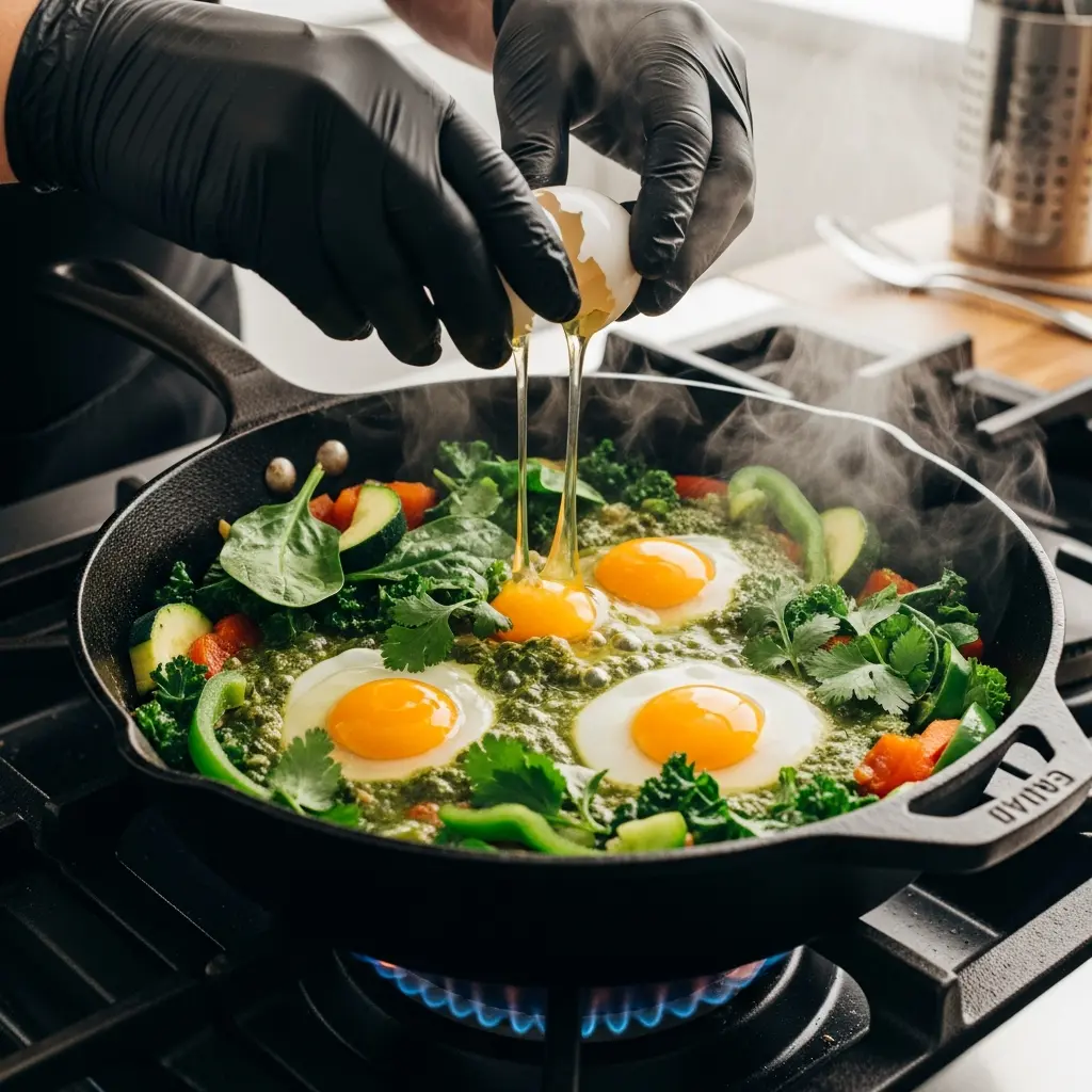 Green Shakshuka: Feta & Cilantro’s Flavorful Twist