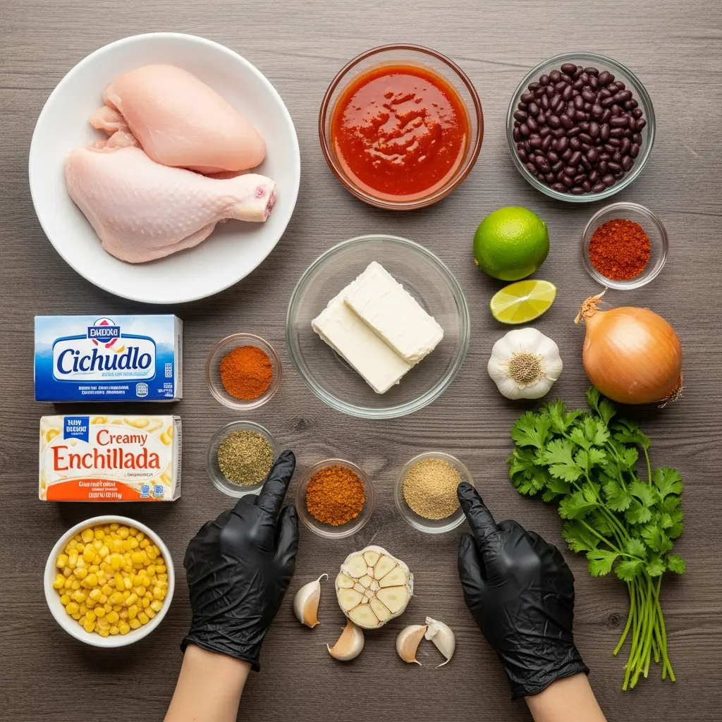 Slow Cooker Creamy Chicken Enchilada Soup: Cozy & Easy