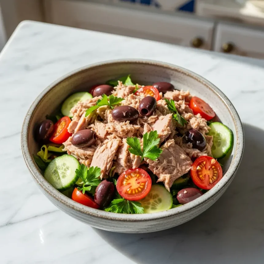 Mediterranean Tuna Salad with Olives: A Zesty Sea Delight