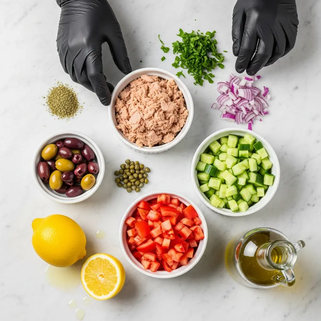 Mediterranean Tuna Salad with Olives: A Zesty Sea Delight
