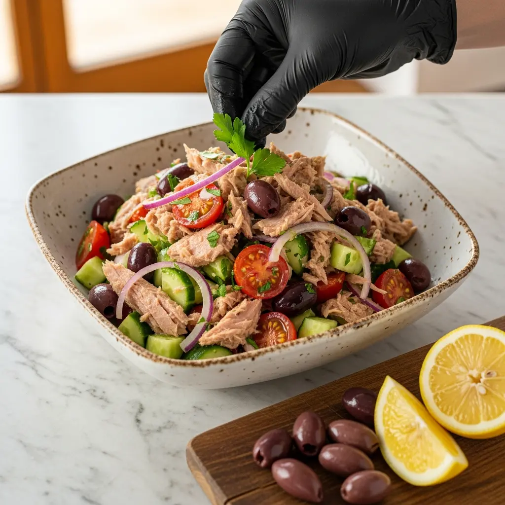 Mediterranean Tuna Salad with Olives: A Zesty Sea Delight